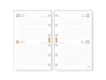 Finocam C297 Recambio para Agenda Classic - Anual 2027 - 2 Dias por Pagina - Formato 602 - 73x114mm - 6 Taladros - Papel de 70g/m2 - Esquinas Microperforadas - Color Blanco - immagine 2