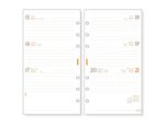 Finocam C999 Recambio para Agenda Classic - Anual 2027 - Semana Vista Horizontal - Formato 609 - 94x171mm - 6 Taladros - Papel de 80g/m2 - Esquinas Microperforadas - Color Blanco - immagine 2