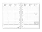 Finocam Recambio Anual para Agenda Multifin en Catalan - Anual 2027 - Semana Vista Vertical - Formato 3002 - 155x215mm - 11 Taladros - Papel de 80g/m2 - Esquinas Microperforadas - Color Blanco - immagine 2