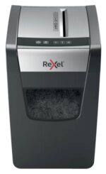 Rexel Momentum X312-SL Slimeline Destructora de Papel Manual Corte Confeti P-3 - Destruye hasta 12 Hojas - Funcionamiento Ininterrumpido 6min - Papelera de 23L - Color Gris/Plata