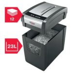 Rexel Momentum X312-SL Slimeline Destructora de Papel Manual Corte Confeti P-3 - Destruye hasta 12 Hojas - Funcionamiento Ininterrumpido 6min - Papelera de 23L - Color Gris/Plata - immagine 3