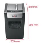 Rexel Momentum X312-SL Slimeline Destructora de Papel Manual Corte Confeti P-3 - Destruye hasta 12 Hojas - Funcionamiento Ininterrumpido 6min - Papelera de 23L - Color Gris/Plata - immagine 5