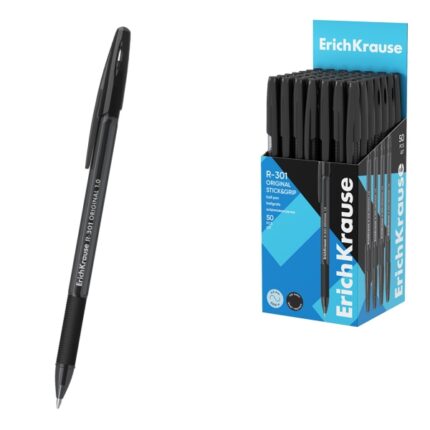 ErichKrause R-301 Stick and Grip Original Penna a sfera con cappuccio - Punta da 1