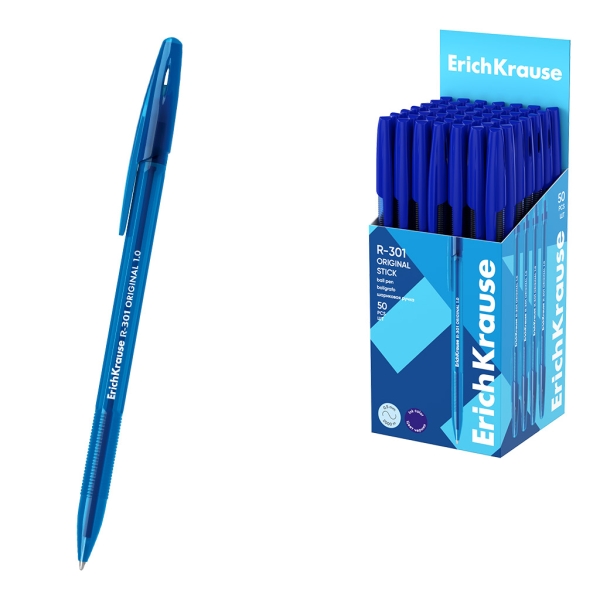 ErichKrause R-301 Stick Original Penna a sfera con cappuccio - Punta da 1