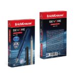 ErichKrause Severe Stick Classic Penna a sfera con cappuccio - Modelli assortiti - Spessore tratto 0,28 mm - Colore blu - immagine 5