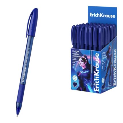 ErichKrause U-109 Stick and Grip Original Penna a sfera con cappuccio - Punta da 1