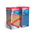 ErichKrause R-301 Stick Orange Penna a sfera con cappuccio - Punta da 0,7 mm - Corpo opaco arancione - Larghezza tratto 0,35 mm - Colore rosso - immagine 4