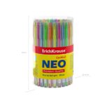 ErichKrause Neo Stick Cocktail Penna a sfera con cappuccio - Modelli assortiti - Tratto 0,26 mm - Inchiostro a bassa viscosità - Colore blu - immagine 4