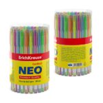 ErichKrause Neo Stick Cocktail Penna a sfera con cappuccio - Modelli assortiti - Tratto 0,26 mm - Inchiostro a bassa viscosità - Colore blu - immagine 5