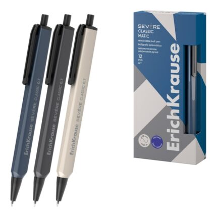 ErichKrause Severe Matic Classic Penna a sfera con cappuccio - Modelli assortiti - Spessore tratto 0