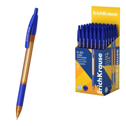 ErichKrause R-301 Matic and Grip Amber Penna a sfera retrattile - Punta da 0