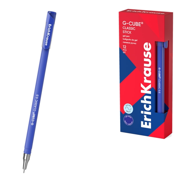 ErichKrause G-Cube Stick Classic Penna a sfera con cappuccio - Punta da 0