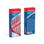 ErichKrause G-Soft Stick Classic Penna a sfera con cappuccio - Punta da 0,38 mm - Larghezza tratto 0,25 mm - Inchiostro gel - Resistente all'acqua - Asciugatura rapida - Colore rosso - immagine 4