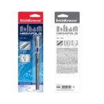 ErichKrause Megapolis Penna a sfera con cappuccio - Punta da 0,5 mm - Larghezza tratto 0,35 mm - Inchiostro gel - Resistente all'acqua - Asciugatura rapida - Colore blu - immagine 4