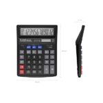 ErichKrause DC-777-12N Classic Calcolatrice da tavolo - Display LCD a 12 cifre - Spegnimento automatico - Alimentazione solare - Colore: nero - immagine 2