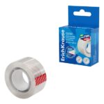 Nastro adesivo ErichKrause Clear - Alta adesività - Larghezza 24 mm - 20 metri - Resistente alla luce - Colore trasparente