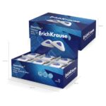 ErichKrause SmartWay Espositore triangolare con 24 gomme da cancellare - Gomma termoplastica - Ipoallergenica - Non lascia residui - Colore bianco - immagine 4