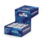 ErichKrause SmartWay Oval Espositore con 24 gomme da cancellare - Gomma termoplastica - Ipoallergenica - Senza PVC - Non strappa la carta - Colore bianco - immagine 4