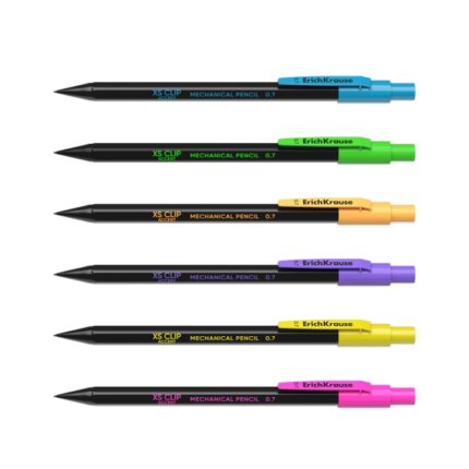 7 mm - Gomma integrata - Corpo esagonale - Colori assortiti