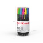 ErichKrause XS Clip Accent Matita meccanica - Mina HB da 0,7 mm - Gomma integrata - Corpo esagonale - Colori assortiti - immagine 4