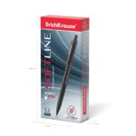 ErichKrause SoftLine Portamine - Mina HB da 0,9 mm - Gomma integrata - Corpo triangolare con rivestimento morbido - Ergonomico - Colore nero - immagine 3
