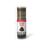 ErichKrause VIVO Matita al grafite con gomma - Mina HB - Corpo triangolare - Facile da temperare - Impugnatura ergonomica - Colori assortiti - immagine 4