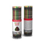 ErichKrause VIVO Matita al grafite con gomma - Mina HB - Corpo triangolare - Facile da temperare - Impugnatura ergonomica - Colori assortiti - immagine 5