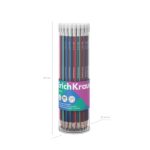ErichKrause Sonata Matita al grafite con gomma - Miniera HB - Corpo triangolare - Facile da temperare - Impugnatura ergonomica - Colori assortiti - immagine 4