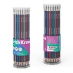 ErichKrause Sonata Matita al grafite con gomma - Miniera HB - Corpo triangolare - Facile da temperare - Impugnatura ergonomica - Colori assortiti - immagine 5