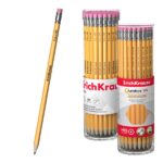 ErichKrause Amber 101 Matita di grafite con gomma - Miniera HB - Corpo esagonale - Colore giallo