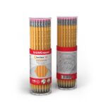 ErichKrause Amber 101 Matita di grafite con gomma - Miniera HB - Corpo esagonale - Colore giallo - immagine 4