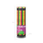 ErichKrause JOY Neon Matita di grafite con gomma - Miniera HB - Corpo rotondo - Plastica - Impugnatura ergonomica - Colori assortiti - immagine 4