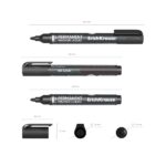 5 mm - Resistente all'acqua e alla luce - Multisuperficie - Inchiostro a base alcolica - Colore nero