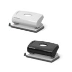 ErichKrause Elegance Classic Perforatrice per carta - Perforazione fino a 10 fogli - Barra di guida con indicatori di formato - Vassoio - Base in plastica antiscivolo - Colori assortiti - immagine 2