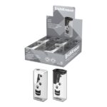 ErichKrause City Meow Espositore con 16 temperamatite con contenitore - Plastica - Lama in acciaio al carbonio nichelata - Foro da 8 mm - Colori assortiti