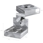 ErichKrause City Meow Espositore con 16 temperamatite con contenitore - Plastica - Lama in acciaio al carbonio nichelata - Foro da 8 mm - Colori assortiti - immagine 4