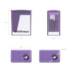 ErichKrause City Mini Espositore con 28 temperamatite con contenitore - Plastica - Lama in acciaio al carbonio nichelata - Foro da 8 mm - Colori assortiti - immagine 3