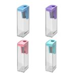 ErichKrause Espositore da città con 16 temperamatite e contenitore - Plastica - Lama in acciaio al carbonio nichelata - Foro da 8 mm - Colori assortiti - immagine 2