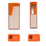 ErichKrause City Neon Espositore con 16 temperamatite con contenitore - Plastica - Lama in acciaio al carbonio nichelata - Foro da 8 mm - Colori assortiti - immagine 3