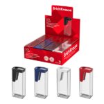 ErichKrause City Classic Espositore con 16 temperamatite con contenitore - Plastica - Lama in acciaio al carbonio nichelata - Foro da 8 mm - Colori assortiti