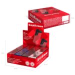 ErichKrause City Classic Espositore con 16 temperamatite con contenitore - Plastica - Lama in acciaio al carbonio nichelata - Foro da 8 mm - Colori assortiti - immagine 4