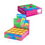 ErichKrause City Mini Neon Espositore con 28 temperamatite con contenitore - Plastica - Lama in acciaio al carbonio nichelata - Foro da 8 mm - Colori assortiti - immagine 4