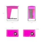 ErichKrause City Mini Vivid Espositore con 28 temperamatite con contenitore - Plastica - Lama in acciaio al carbonio nichelata - Foro da 8 mm - Colori assortiti - immagine 3