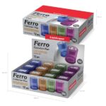 ErichKrause Ferro Container Plus Espositore con 12 temperamatite con contenitore - In metallo - 2 fori da 8 e 11 mm - Lama in acciaio al carbonio nichelata - Colori assortiti - immagine 4