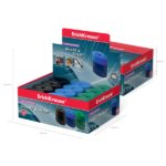 ErichKrause SMART and SHARP Espositore con 16 temperamatite con contenitore - Plastica - Lama in acciaio al carbonio nichelata - Foro da 8 mm - Colori assortiti - immagine 4