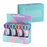 ErichKrause EasyCut Pastel Espositore con 24 forbici da 17 cm - Manici in plastica resistente agli urti - Ergonomiche - Colori assortiti - immagine 4