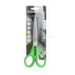ErichKrause Megapolis Forbici da 18 cm - Manici in plastica e gomma antiscivolo - Acciaio inossidabile - Ergonomiche - Colore verde - immagine 3