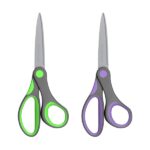 ErichKrause Comfort Forbici da 15 cm - Manici in plastica e gomma antiscivolo - Doppia affilatura - Acciaio inossidabile - Ergonomiche - Colori assortiti - immagine 2