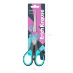ErichKrause EasyCut+ Forbici da 19 cm - Impugnature in plastica e gomma antiscivolo - Doppia affilatura - Acciaio inossidabile - Ergonomiche - Colori assortiti - immagine 4