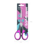 ErichKrause EasyCut+ Forbici da 17 cm - Impugnature in plastica e gomma antiscivolo - Doppia affilatura - Acciaio inossidabile - Colori assortiti - immagine 4